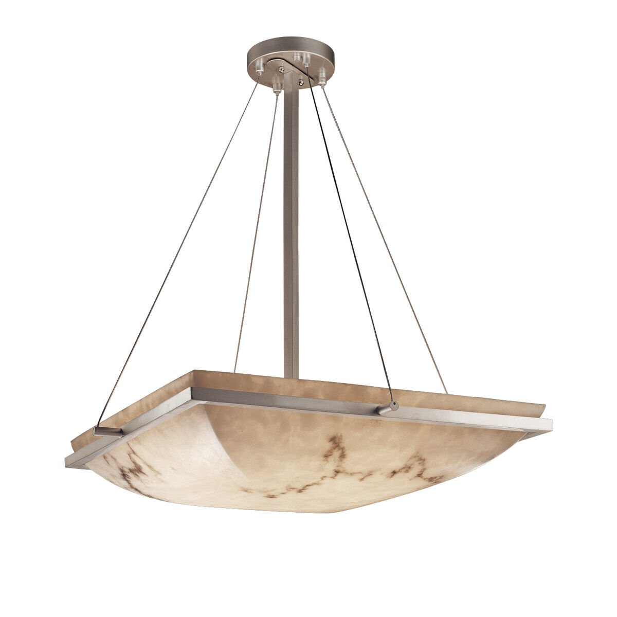 Lumenaria LED 27 inch Brushed Nickel Pendant Ceiling Light in 5000 Lm LED