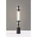 Flair 27 inch 8.00 watt Black / Antique Brass Accents Table Lamp Portable Light, ADS360