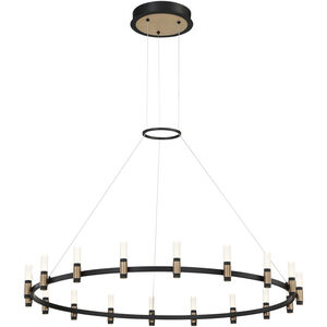 Albany LED 45 inch Deep Black/Brass Chandelier Ceiling Light