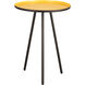 Gregg 21 X 16 inch Tangerine Enamel with Yellow Enamel and Red Enamel Accent Table