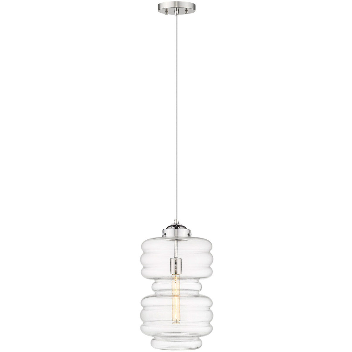 Ballina 1 Light 10 inch Polished Nickel Mini-Pendant Ceiling Light