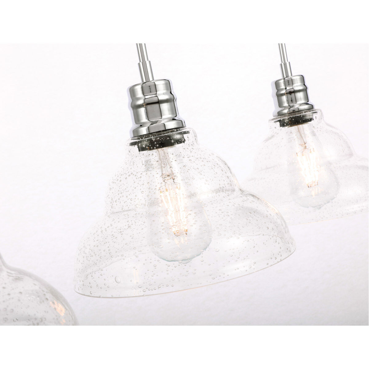 Clive 3 Light 35 inch Chrome Pendant Ceiling Light