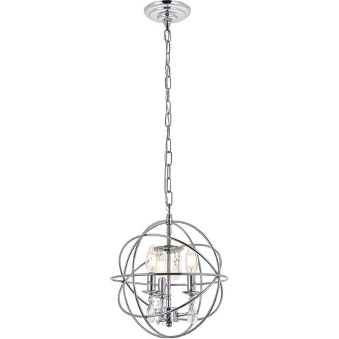 Wallace 3 Light 12 inch Chrome Pendant Ceiling Light