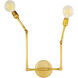 New Traditional 2 Light Brass Wall Sconce Wall Light
