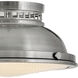 Emery 2 Light 12.75 inch Polished Antique Nickel Indoor Flush Mount Ceiling Light