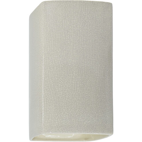 Ambiance 1 Light 5.25 inch White Crackle ADA Wall Sconce Wall Light