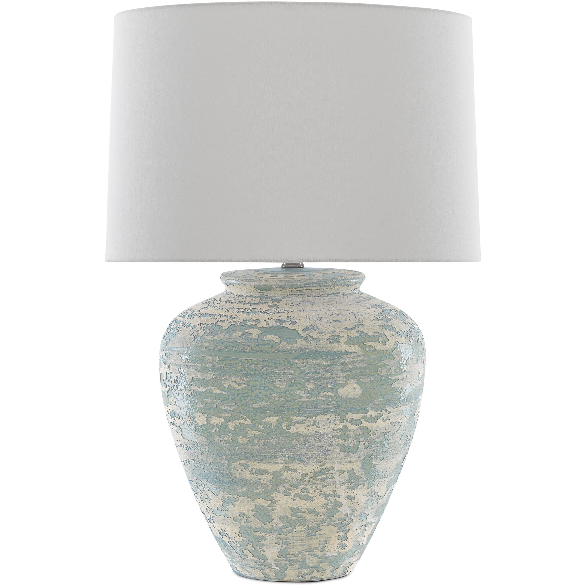 Mimi 27.25 inch 150 watt Aqua/Cream Table Lamp Portable Light