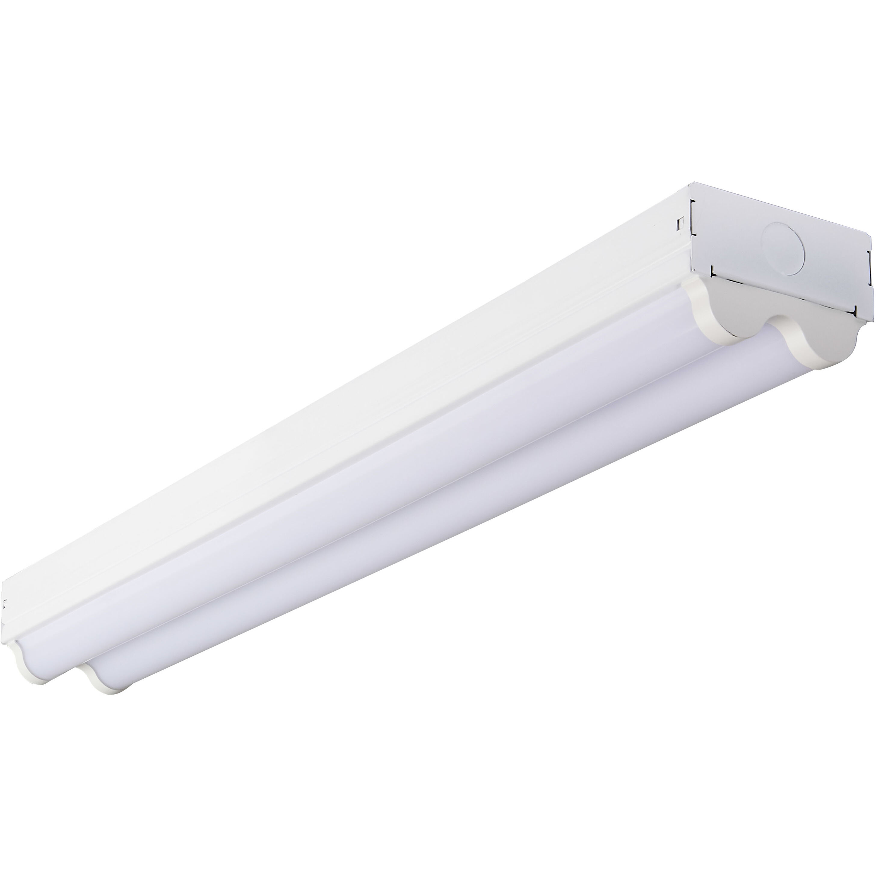 Brentwood LED White Linear Strip Ceiling Light, Strip Fixture