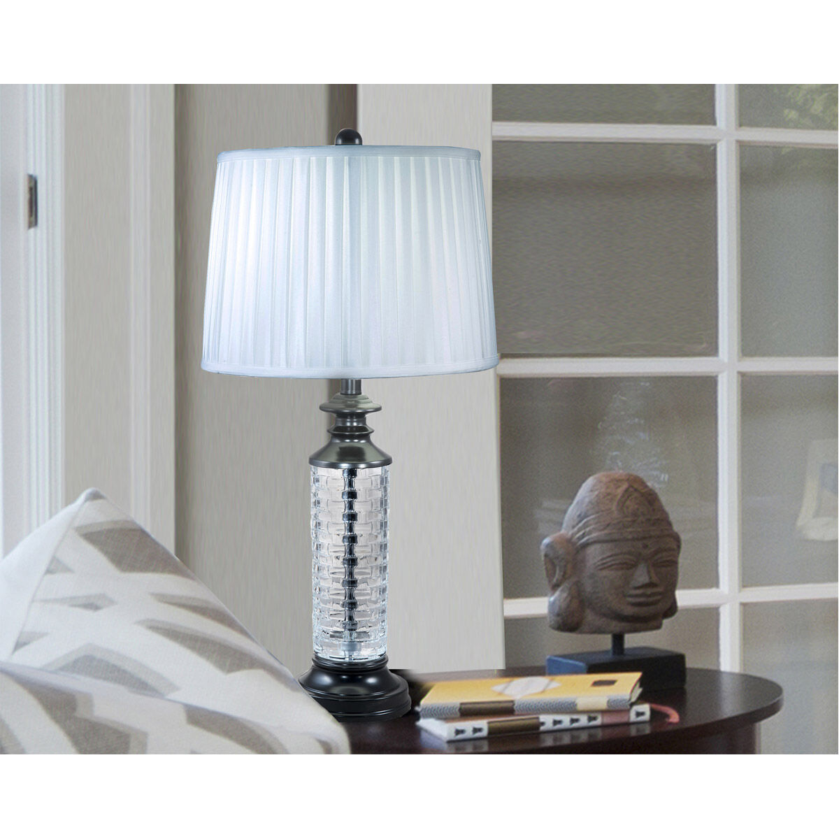 Evelyn 27 inch 150.00 watt Ebony Black Table Lamp Portable Light