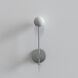 Orb 1 Light 4.33 inch Polished Chrome Bathroom Wall Light