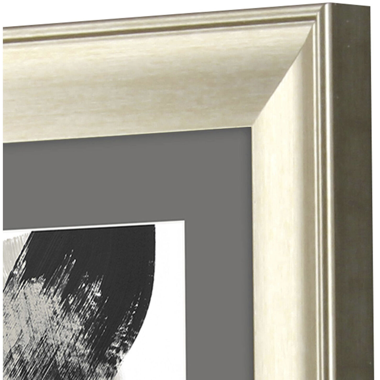 Square Inclinations Square Tendencies Black and Gray Framed Art, Propac
