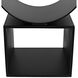 Shape 25 X 24 inch Matte Black Side Table