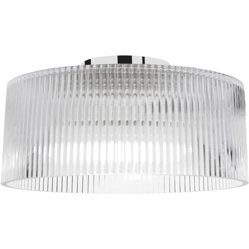 Nadine 1 Light 11.75 inch Polished Chrome Flush Mount Ceiling Light