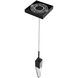 Aspen LED 2 inch Black Pendant Ceiling Light in Clear