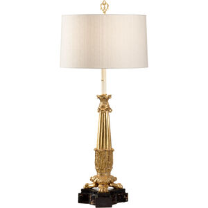 Biltmore 40 inch 100 watt Gold Leaf Table Lamp Portable Light