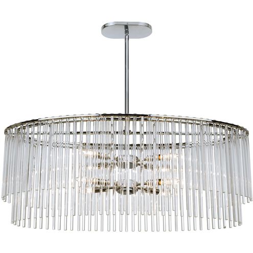 Bleecker 8 Light 36 inch Polished Chrome Chandelier Ceiling Light