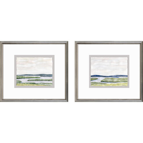Waterside Collection Blue Framed Art