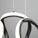 Mira LED 9.5 inch Black Pendant Ceiling Light