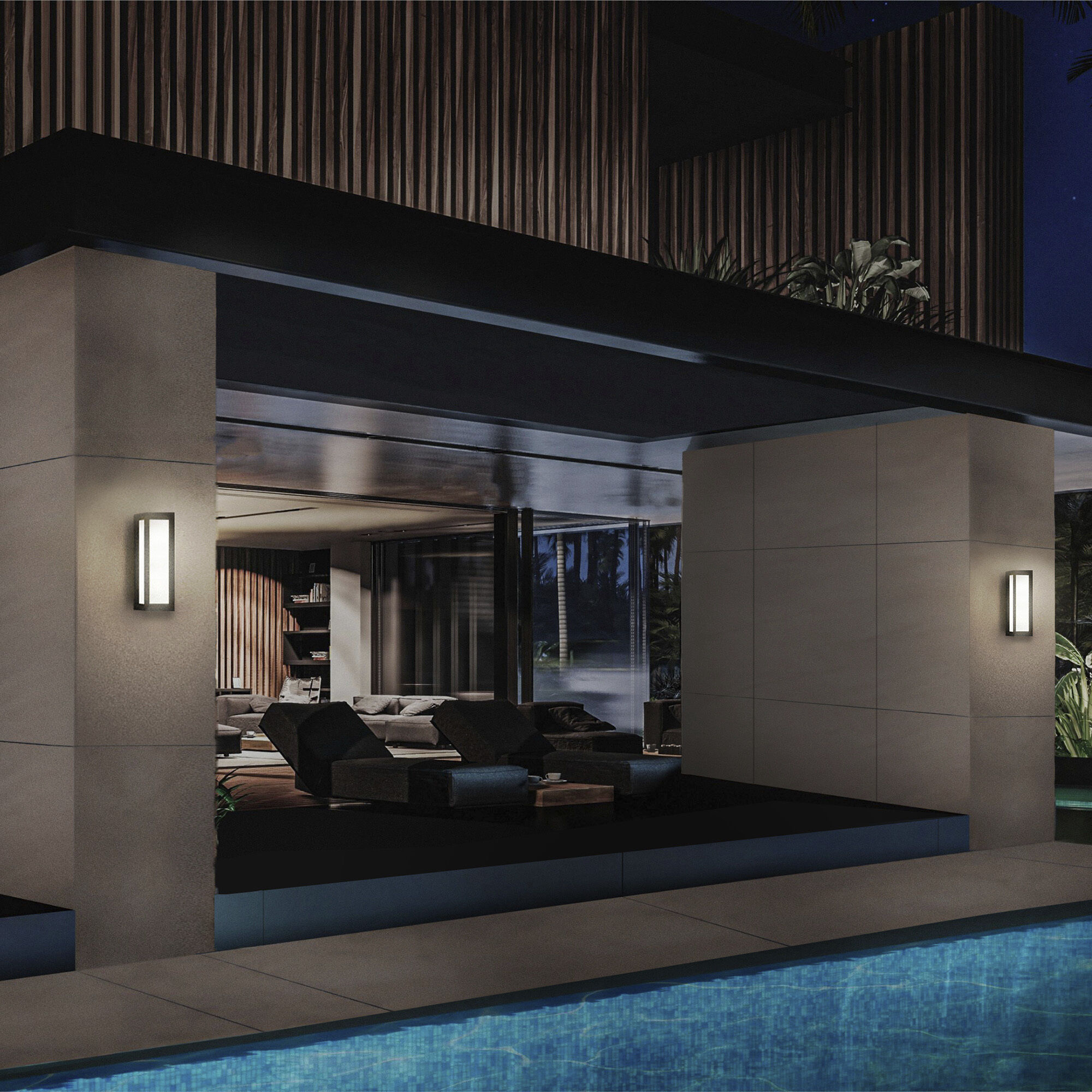 Argo LED 10.38 inch Black Outdoor Wall Light, dweLED