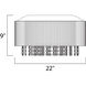 Spiral 10 Light 22 inch Polished Chrome Flush Mount Ceiling Light
