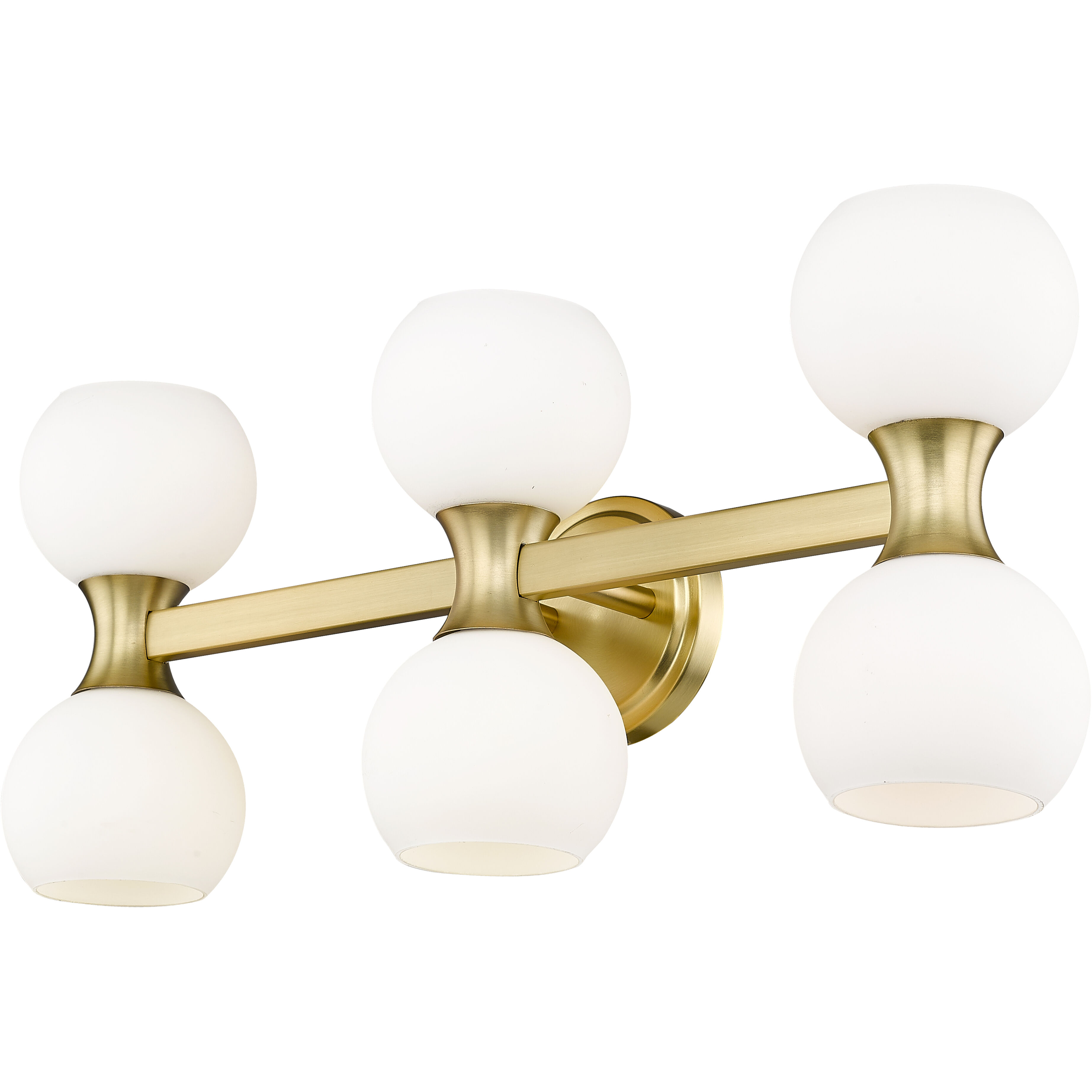 Artemis 6 Light 25 inch Modern Gold Vanity Wall Light