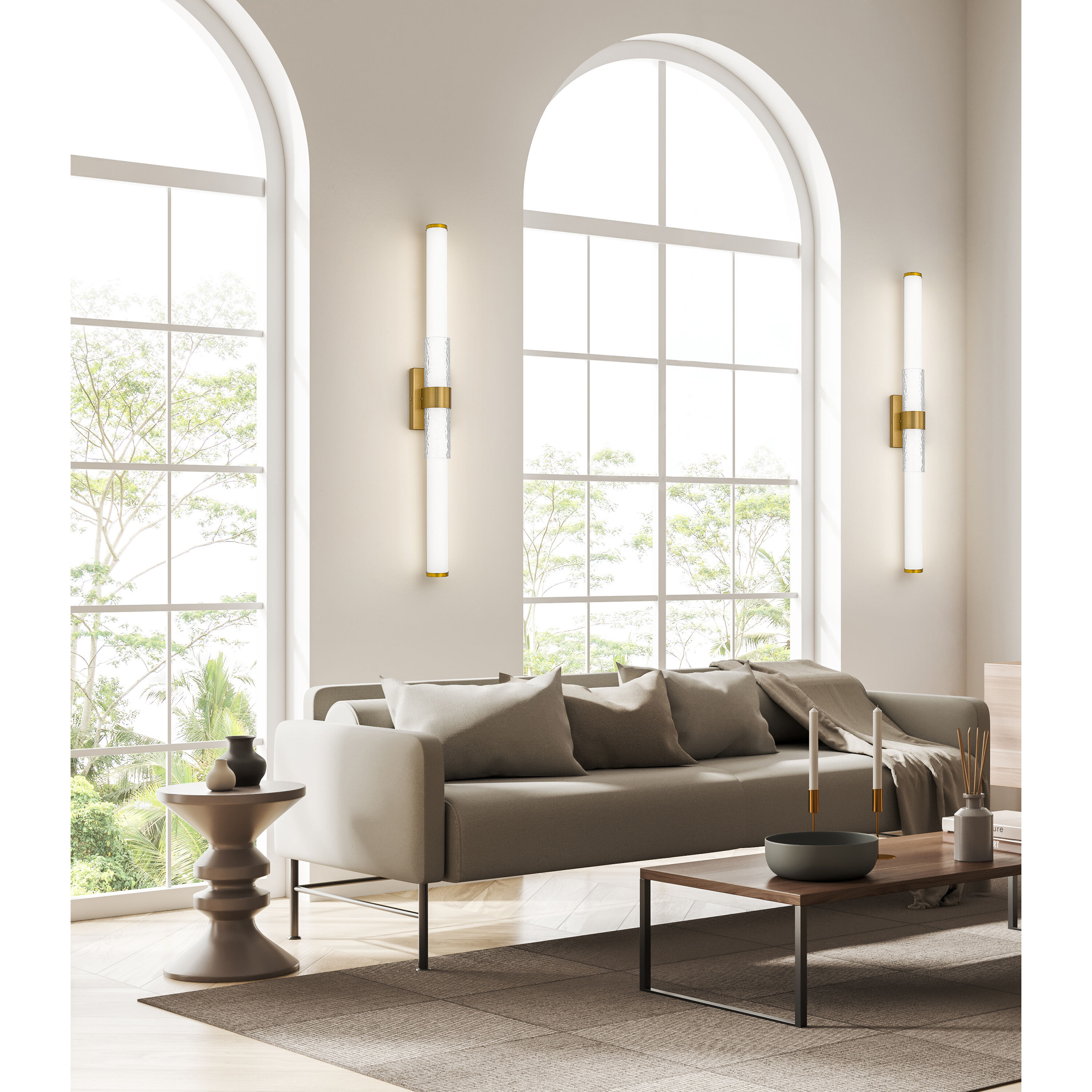 Egon LED 40 inch Modern Gold Bath Vanity Light Wall Light