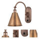 Ballston Cone 1 Light 8 inch Antique Copper Sconce Wall Light