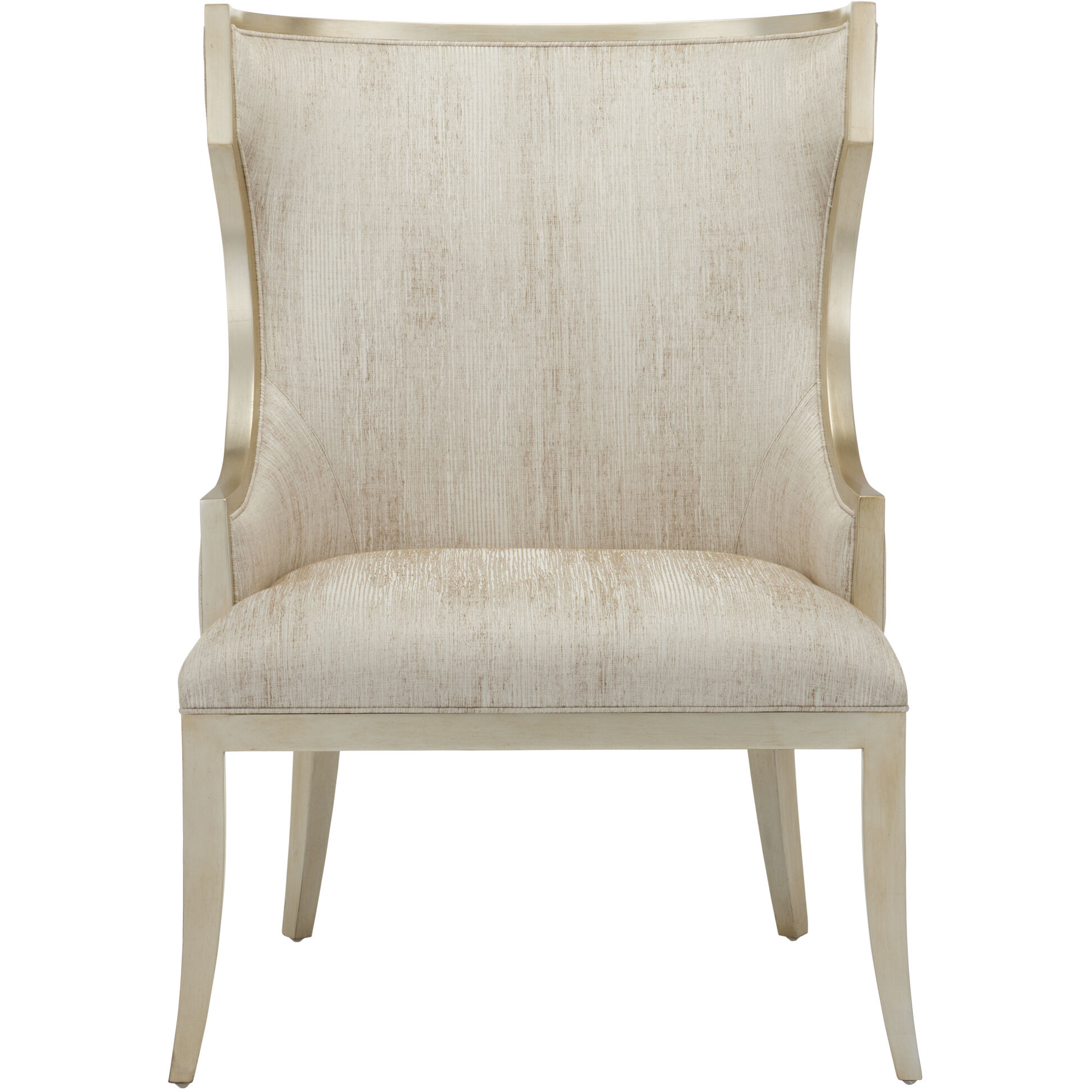 Garson Silver and Fresh File Linen Chair