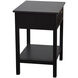 Colleen 24 X 19 inch Black and Gold Accent Table