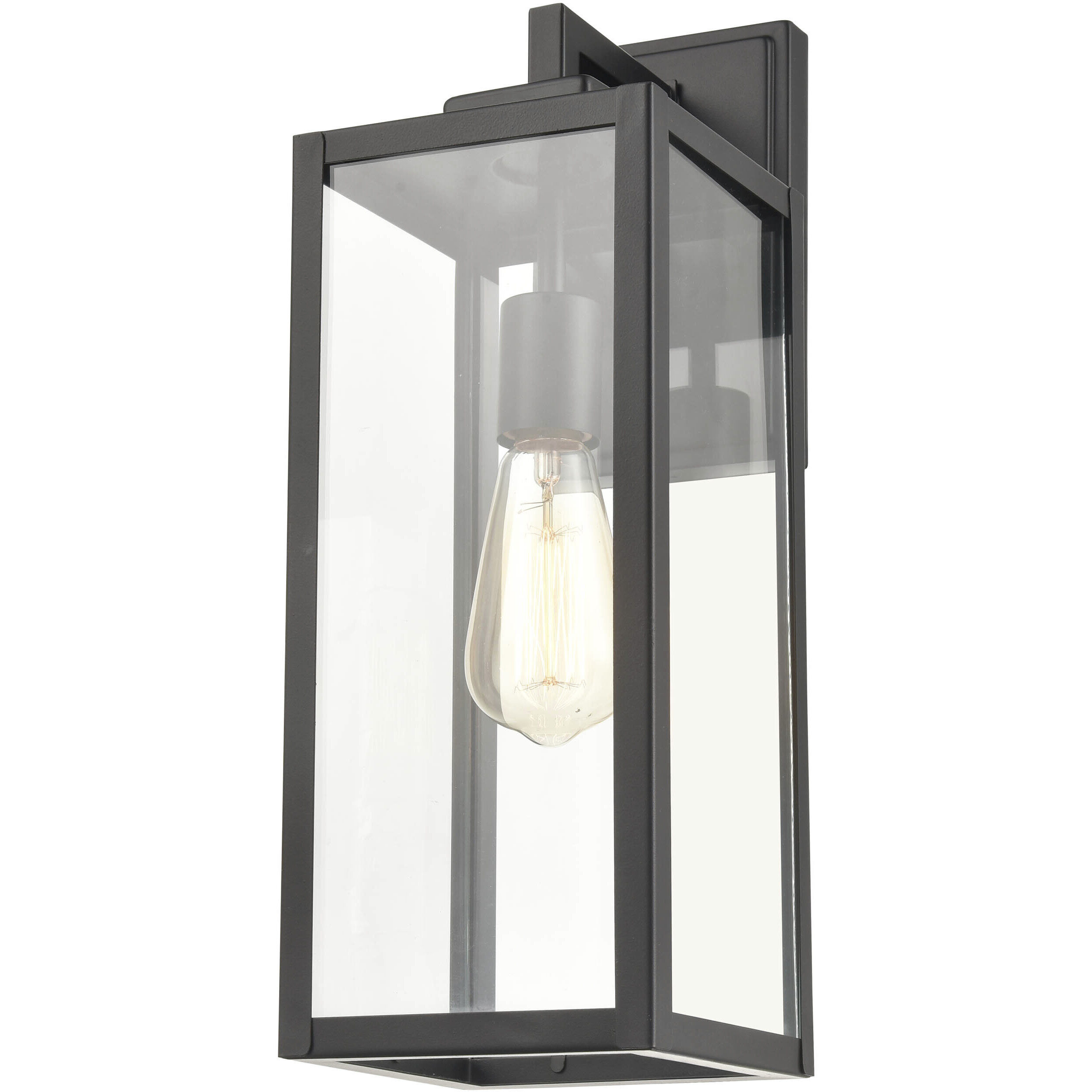 Atless 1 Light 17 inch Powder Coated Black Outdoor Wall Sconce