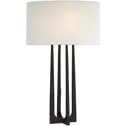 Ian K. Fowler Scala 26.25 inch 75 watt Aged Iron Table Lamp Portable Light in Linen