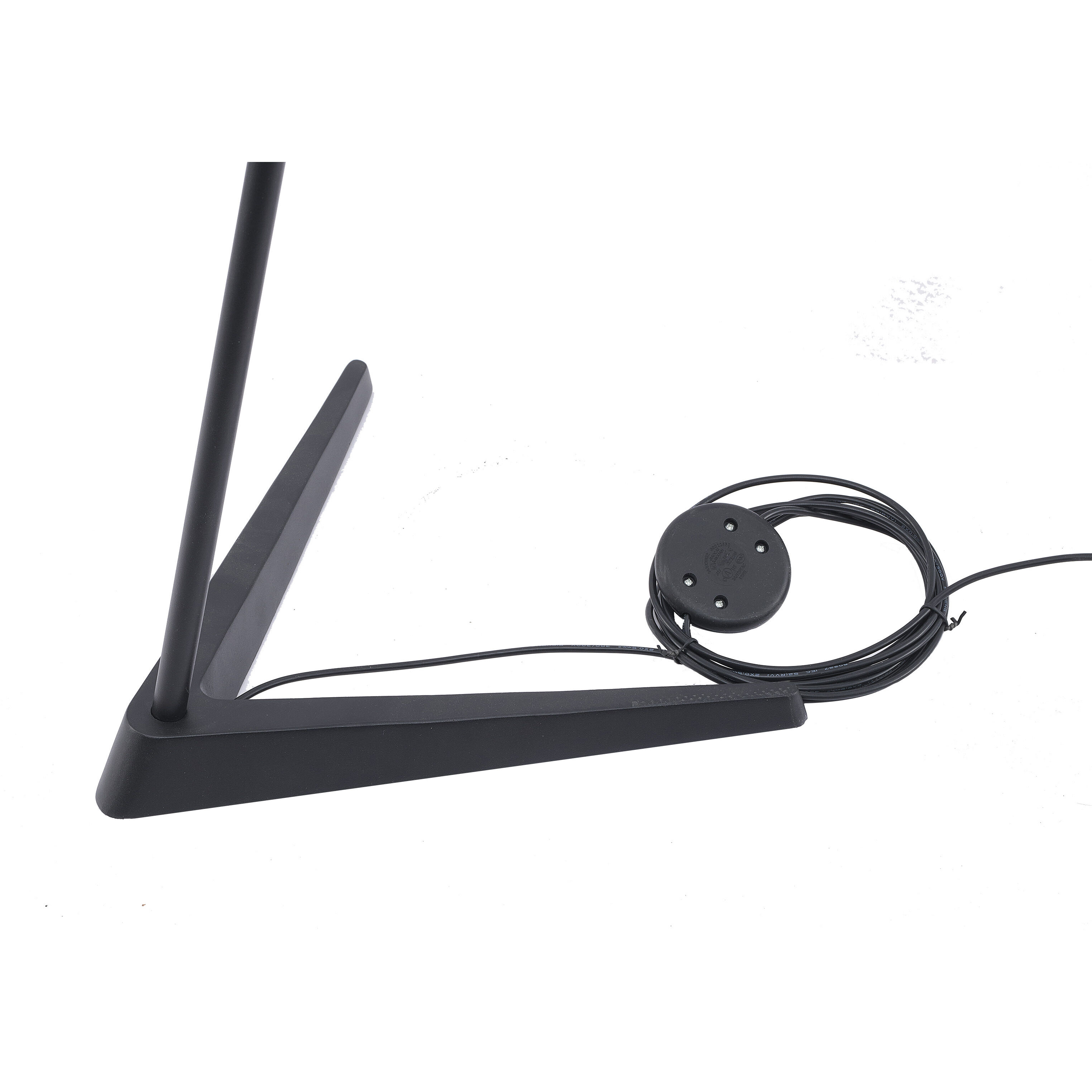 Canada 55 inch 11 watt Black & Stain Brass Floor Lamp Portable Light