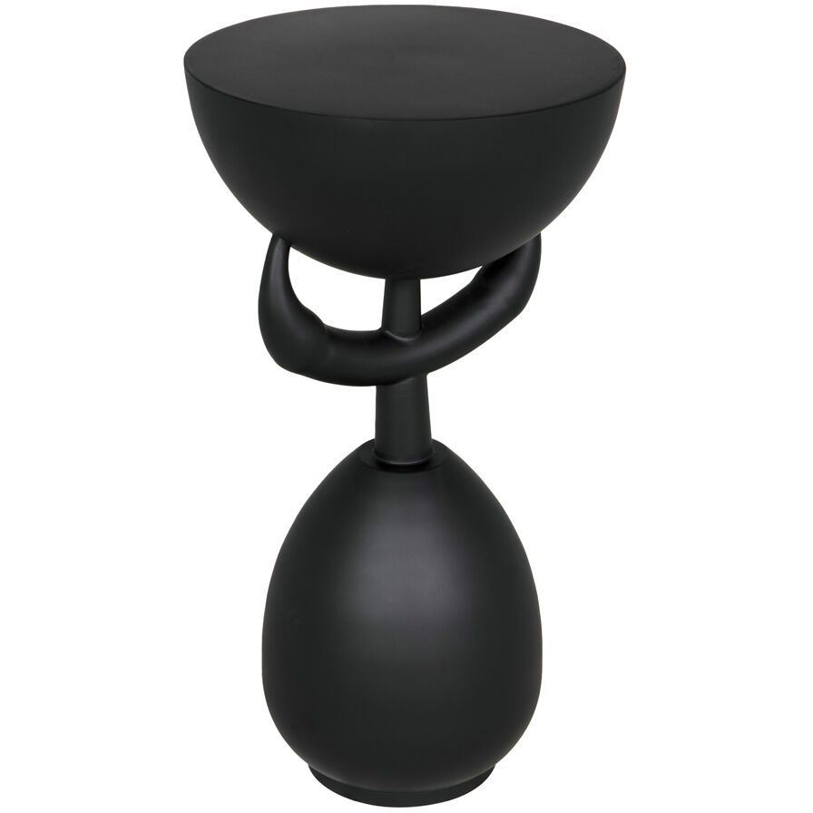 Africa 25 X 14 inch Matte Black Side Table