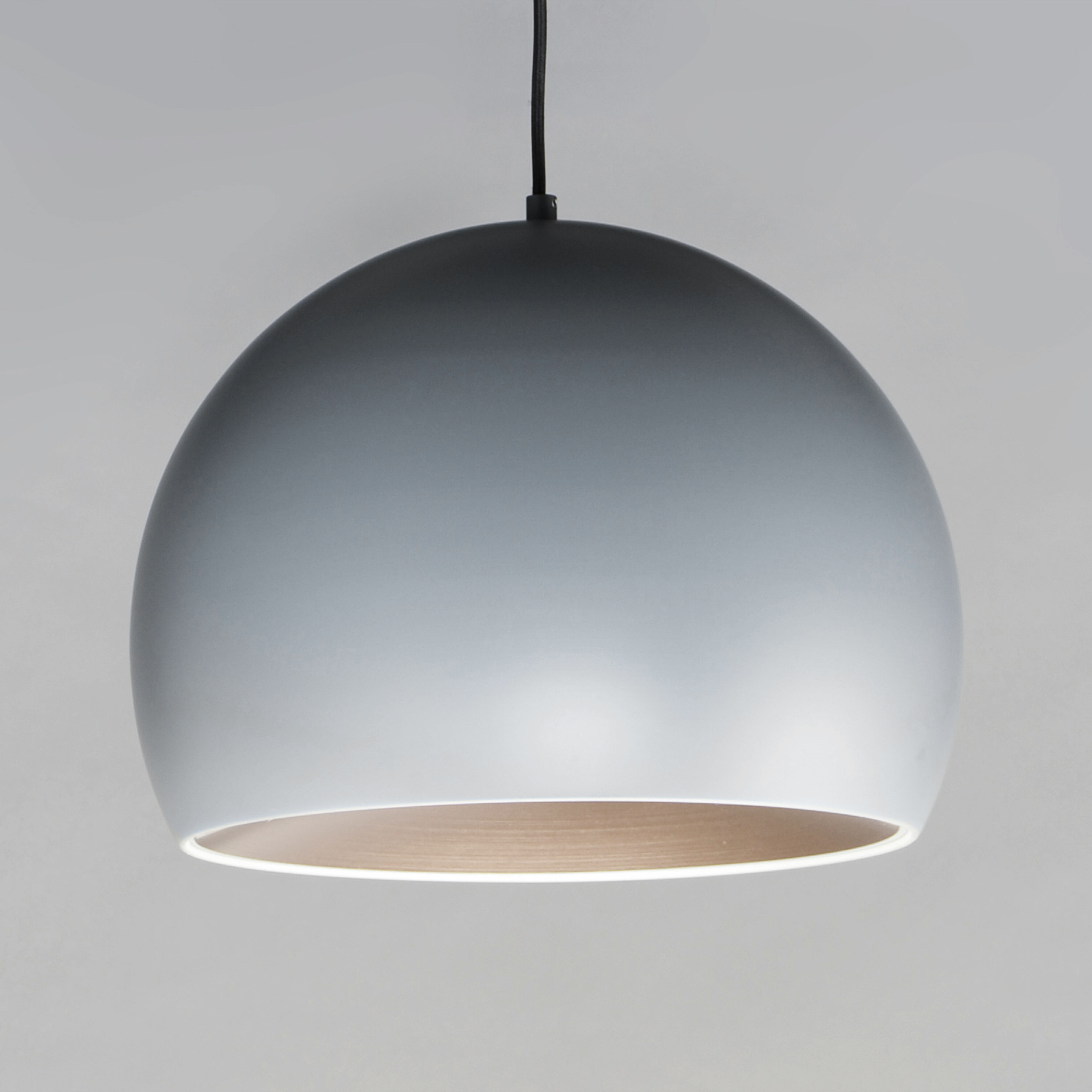 Palla LED 19.75 inch Dark Grey and Coffee Single Pendant Ceiling Light