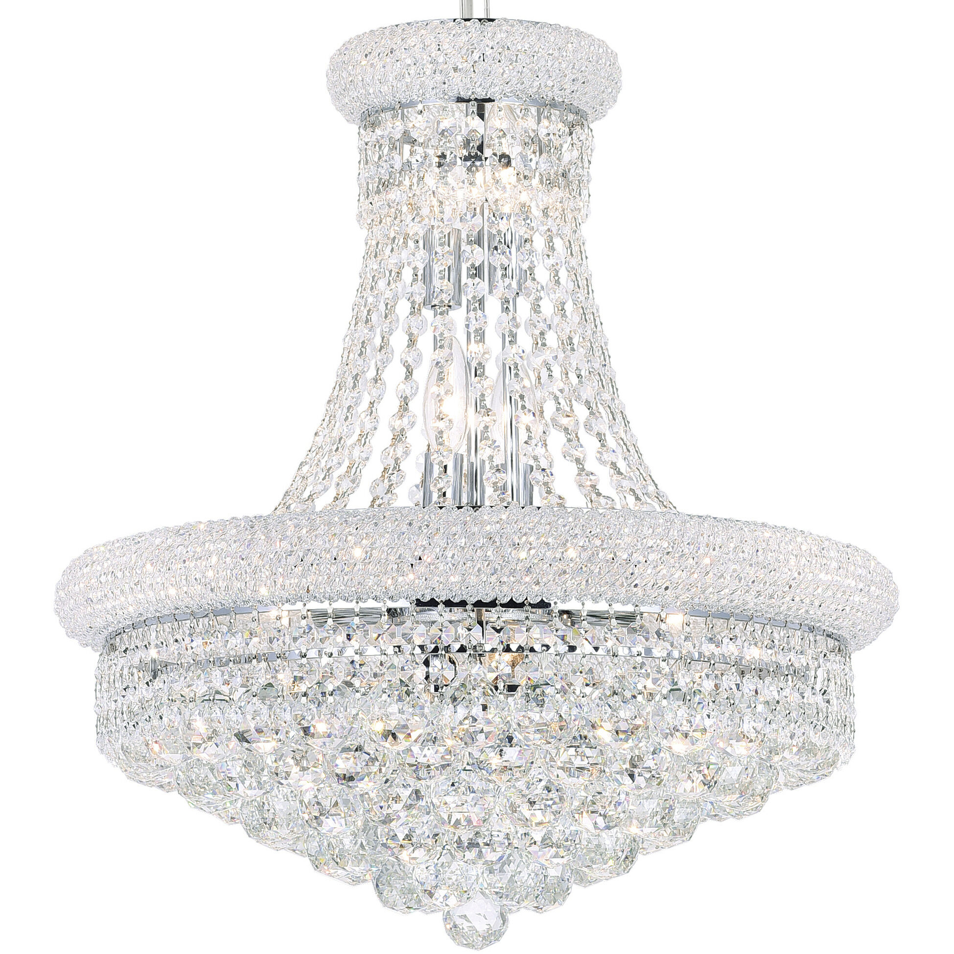 Empire 14 Light 20 inch Chrome Down Chandelier Ceiling Light