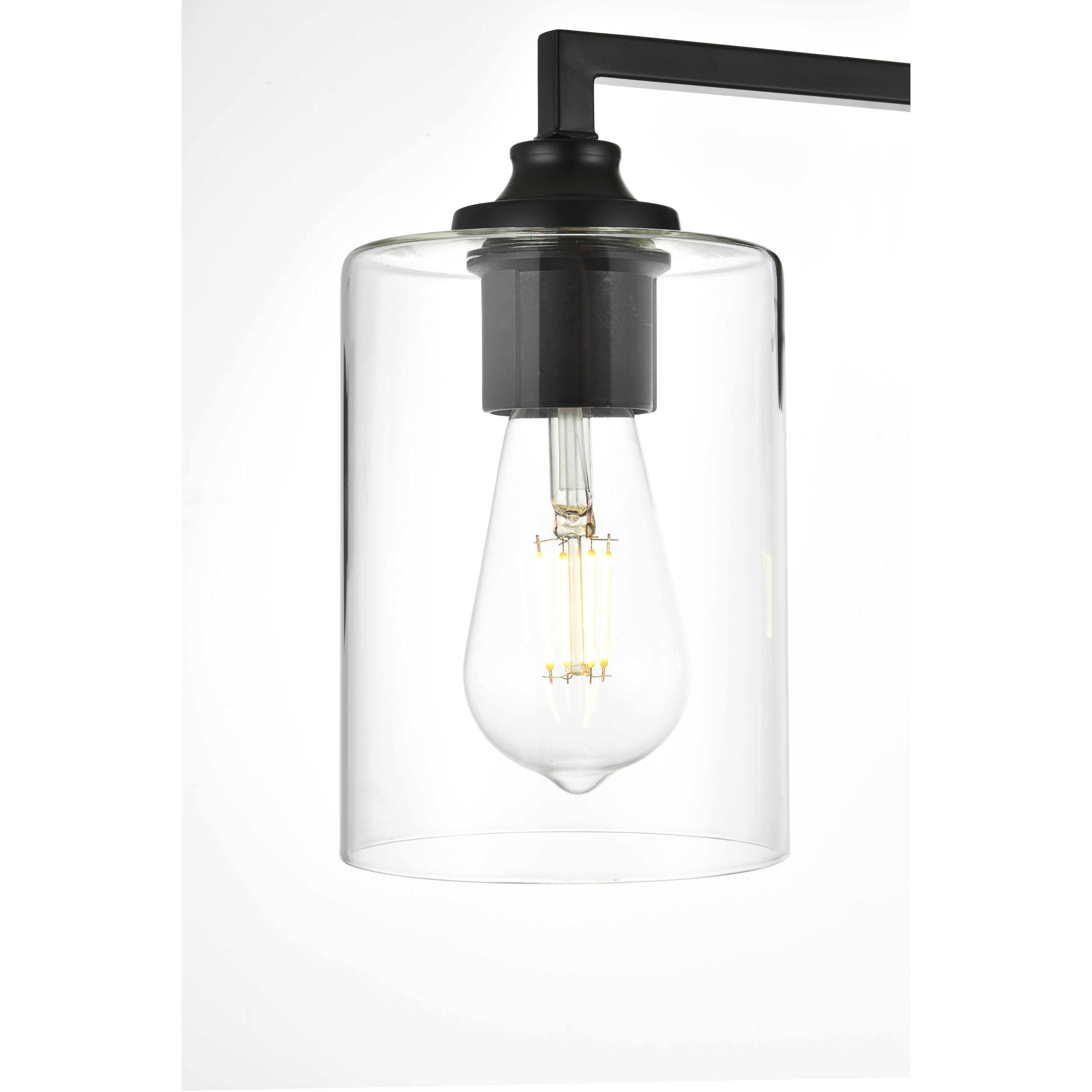 Mayson 4 Light 33 inch Black Bath Sconce Wall Light