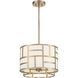 Danielson 4 Light 16.75 inch Vibrant Gold Chandelier Ceiling Light