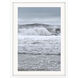 Cool Coastal Blue and Gray and White Framed Art