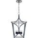kate spade new york Cavanagh 4 Light 13.75 inch French Navy and Polished Nickel Lantern Pendant Ceiling Light, Small