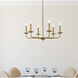 Cohen 6 Light 30 inch Brass Pendant Ceiling Light