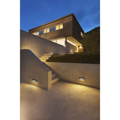 Newport LED 3.63 inch Black Exterior Wall/Step Lights