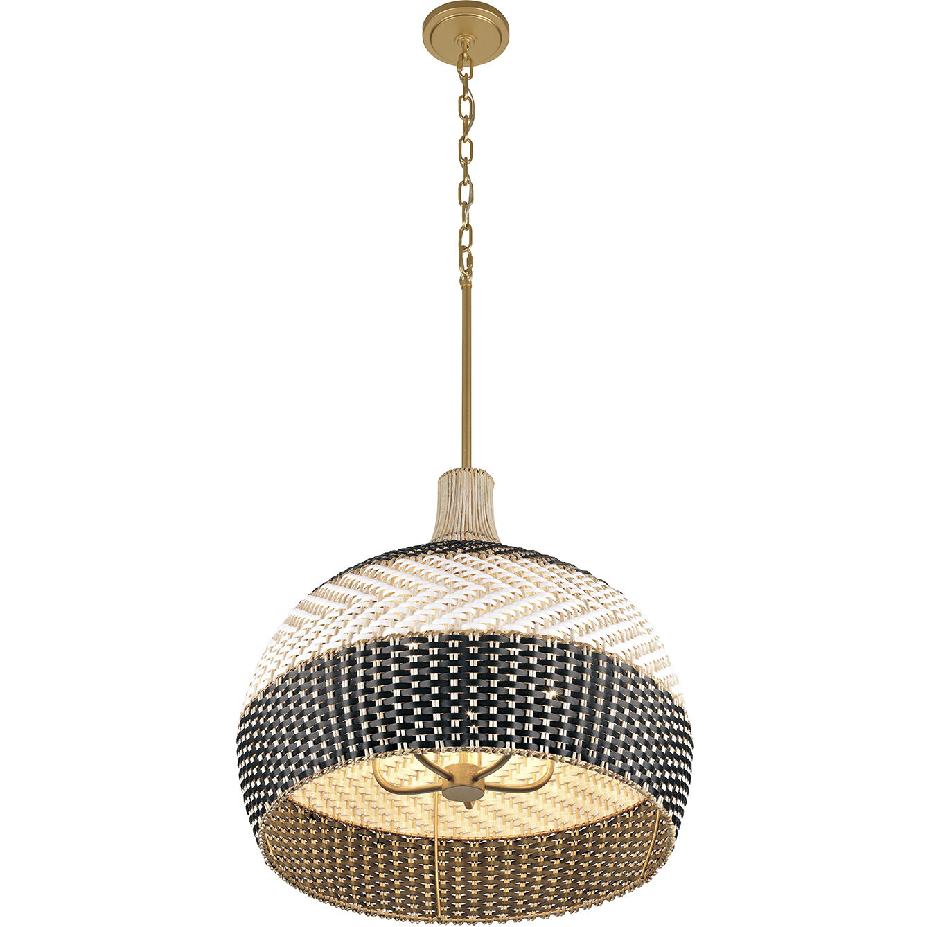 Zanzibar Pendant Ceiling Light in Soft Gold