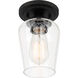 Shyloh 1 Light 4.88 inch Coal Pendant / Semi Flush Ceiling Light
