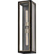 Shaw 2 Light 24 inch Black with Burnished Bronze Outdoor Wall Mount