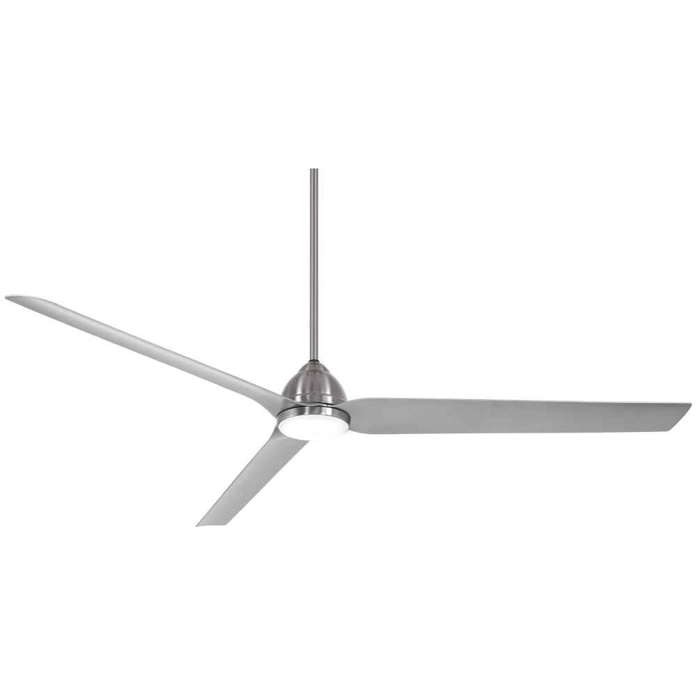 Java Xtreme 84 inch Brushed Nickel Wet with Silver Blades Indoor/Outdoor Ceiling Fan, Wifi