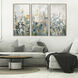 Rustic Garden Blue and Green and Orange and White Canvas