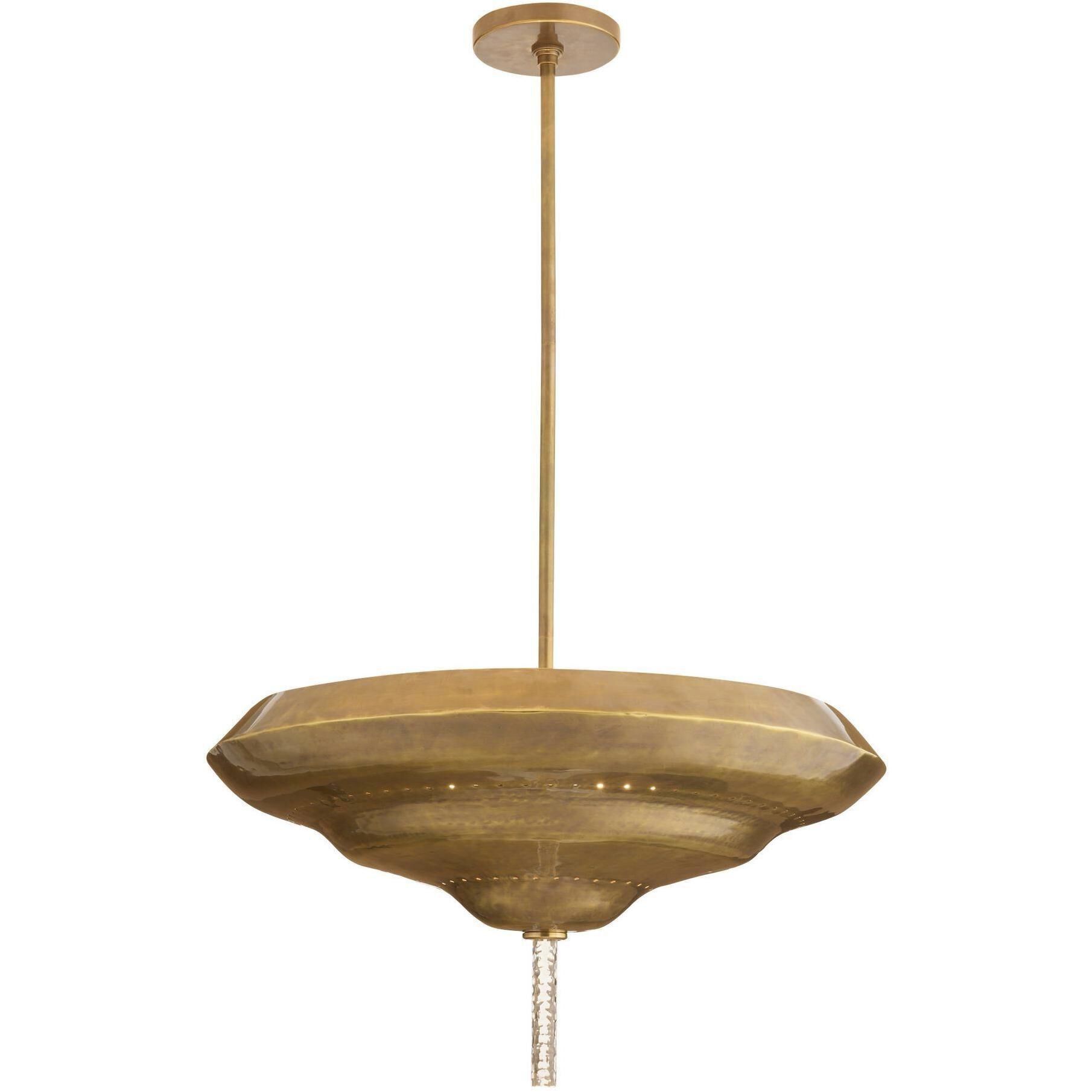 Istanbul 2 Light 26 inch Antique Brass Semi-Flush Mount Ceiling Light