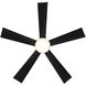 Wynd 52 inch Matte Black Downrod Ceiling Fan in 3500K