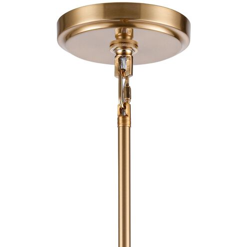 Fire and Ice 5 Light 16.75 inch Lacquered Gold Chandelier Ceiling Light in Dark Amber Glass
