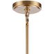 Fire and Ice 5 Light 16.75 inch Lacquered Gold Chandelier Ceiling Light in Dark Amber Glass